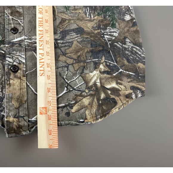 Vintage 90’s Cabela’s Hunting Denim Twill Button Down Shacket Shirt Men’s Large - Picture 5 of 12